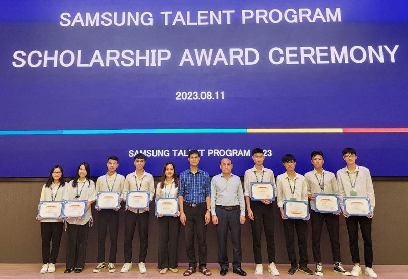 Sinh viên Học viện Kỹ thuật mật mã nhận học bổng tài năng SAMSUNG STP với tổng trị giá gần 1 tỷ đồng