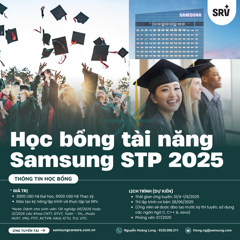 Samsung R&D Center Vietnam - TÌM KIẾM VÀ KHÁM PHÁ NHÂN TÀI VIỆT