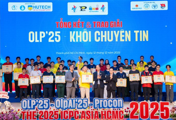 Học viện Kỹ thuật mật mã đạt thành tích xuất sắc tại Olympic Tin học khối chuyên Tin lần thứ 34