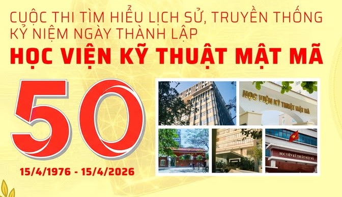Sôi nổi Cuộc thi “Tìm hiểu lịch sử truyền thống” chào mừng 50 năm thành lập Học viện Kỹ thuật mật mã