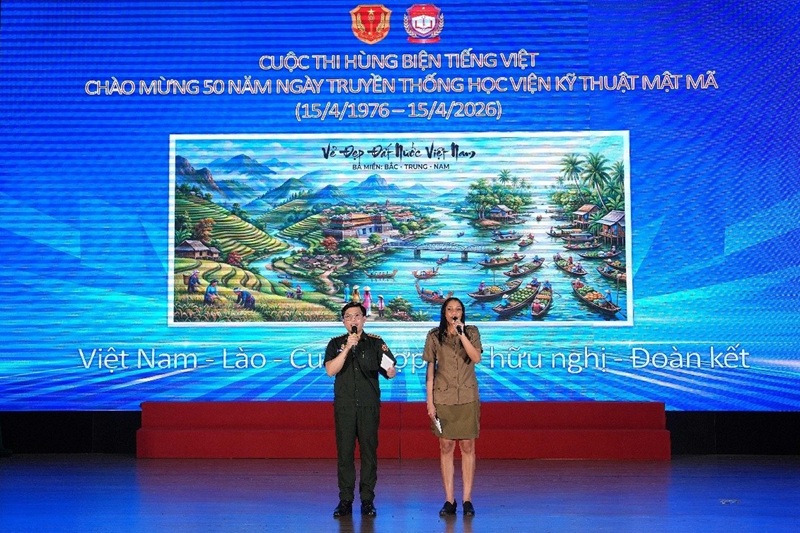 Lan tỏa tình yêu Việt Nam từ sân chơi hùng biện của lưu học viên quốc tế tại Học viện Kỹ thuật mật mã